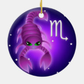 Cute Scorpio Zodiac Keramisch Ornament (Achterkant)