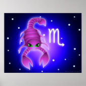 Cute Scorpio Zodiac Poster (Voorkant)