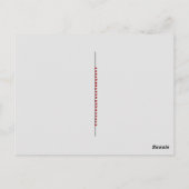 Cute  Scottie Dog Valentijn Briefkaart (Achterkant)