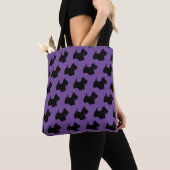 Cute Scottish Terrier Hondenras Pattern Canvas tas (Dichtbij)