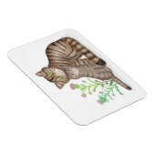 Cute Scottish Wildcat and kitten magnet (Côté Droit)