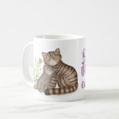 Cute Scottish Wildcat and kitten mug (Devant gauche)