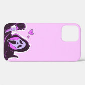 Cute Scream Mask op Roze Achtergrond Case-Mate iPhone Case (Achterkant (horizontaal))