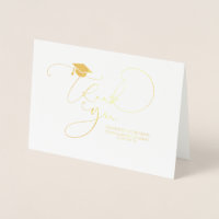 Cute Script Calligraphy Afstuderen Dankuwel