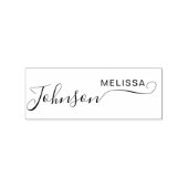 Cute Script Font Custom Signature Name Business Rubberstempel (Afrduk)