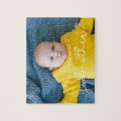 Cute script Godmoeder voorstel foto Legpuzzel (Verticaal)