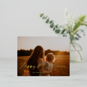 Cute script Happy Nieuwjaar foto Folie Feestdagen Briefkaart (Staand Voorkant)