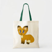 Cute Scruffy Little Fox Canvas tas (Voorkant)