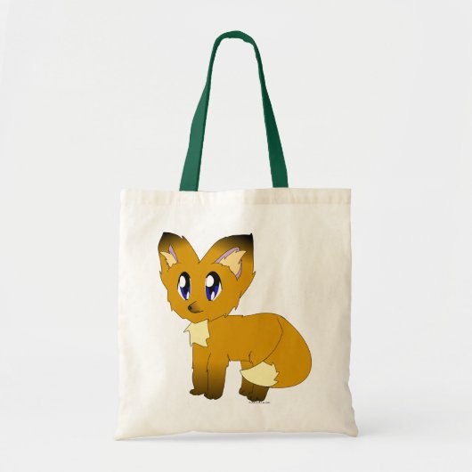 Cute Scruffy Little Fox Canvas tas (Voorkant)