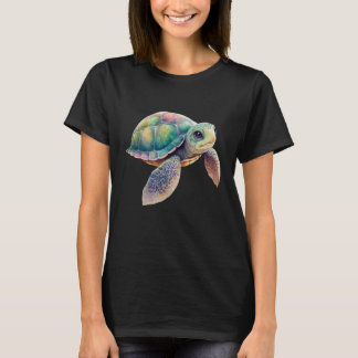 Cute Sea Turtle Graphic T-shirt