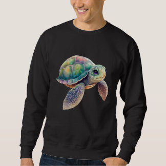 Cute Sea Turtle Graphic Trui