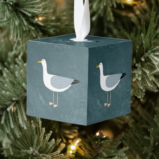 Cute Seagull Kubus Ornament (Boom)