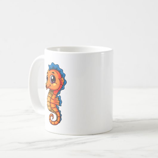 Cute Seahorse Coffee Mug (Devant gauche)