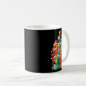 Cute Seahorse Le Sea Fish Christmas Tree Xmas Hat  Koffiemok (Voorkant rechts)