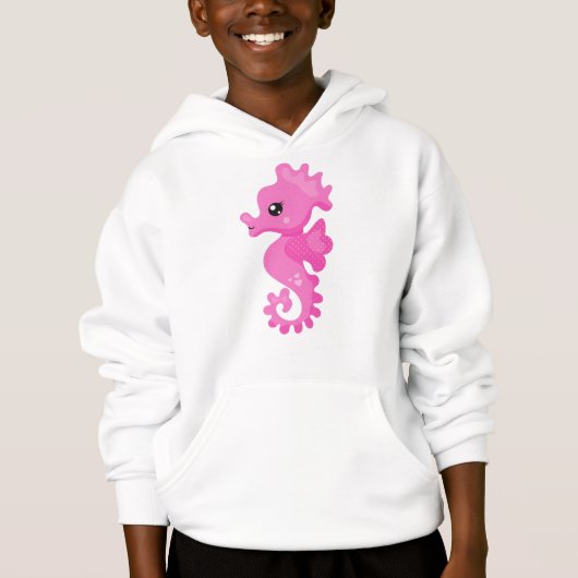 Cute Seahorse, Little Seahorse, Pink Seahorse (Voorkant)