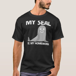 Cute Seal for Kids Boys Zee Lion Zoo Animal T-shirt