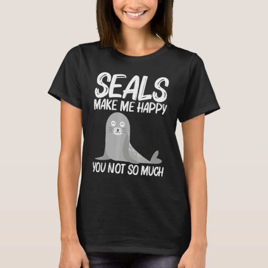 Cute Seal For Men Women Sea Lion Zoo Animal T-shirt (Voorkant)