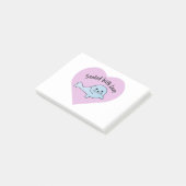 Cute Sealed with Love Post-it® Notes (Schuin)