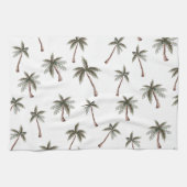 Cute Seamless Palm Trees Pattern, Summer Gift Theedoek (Horizontaal)
