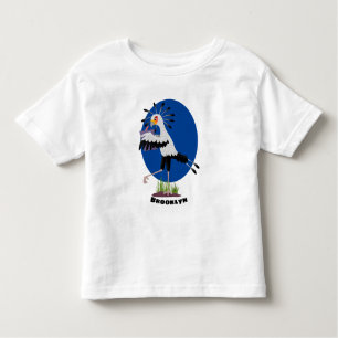 Cute secretaresse vogelbriefjes cartoon kinder shirts