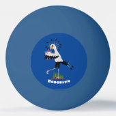 Cute secretaresse vogelbriefjes cartoon pingpongballen (Achterkant)