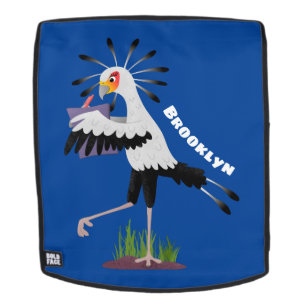 Cute secretaresse vogelbriefjes cartoon rugtassen