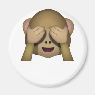 Cute See No Evil Monkey Emoji Magneet