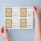 Cute Seed Packet Gift of Favor Flyer (Hand)