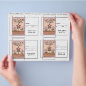 Cute Seed Packet Gift of Favor Flyer (Hand)