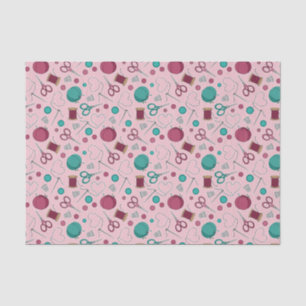 Cute Seing Thleing Pattern Roze Tissuepapier