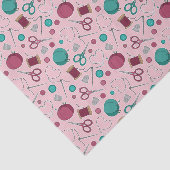Cute Seing Thleing Pattern Roze Tissuepapier (Detail)