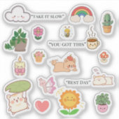 Cute Self Care Stickers (Voorkant)