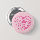 Cute Self Love Club Heart Pin Button (Voorkant /achterkant)