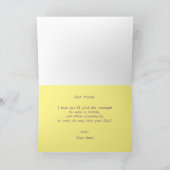 Cute Serendipity Yoga Love Personalize Kaart (Binnen)