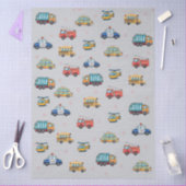 Cute Service Vehicles  Tissuepapier (Craft)