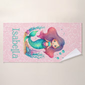Cute serviette de bain personnelle en sirène (Serviette de bain)