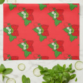 Cute Serviette de cuisine aux fraises (Plié)