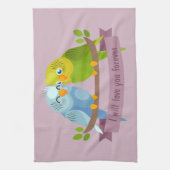 Cute serviette de cuisine Inséparable (Vertical)