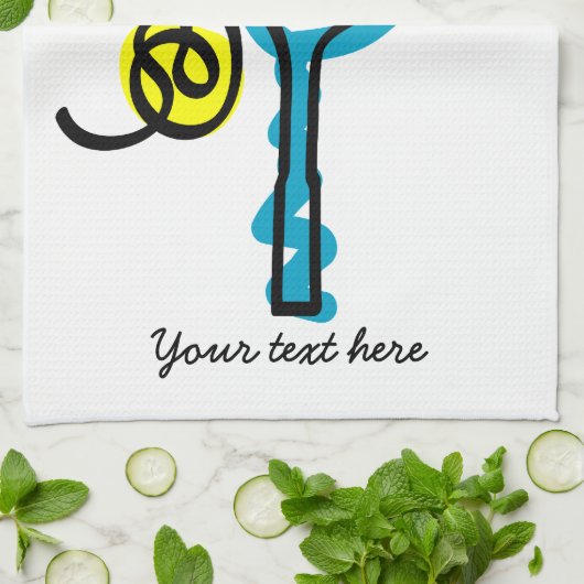 Cute Serviette de cuisine pour joueur de tennis et (Plié)