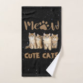 Cute serviette pour chats (Serviette à main)