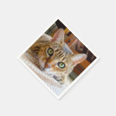 Cute serviettes en papier Cat (Coin)