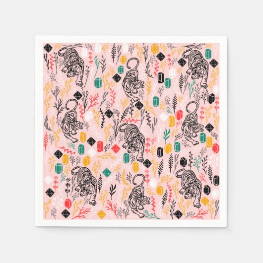 Cute serviettes en papier tigre (Devant)