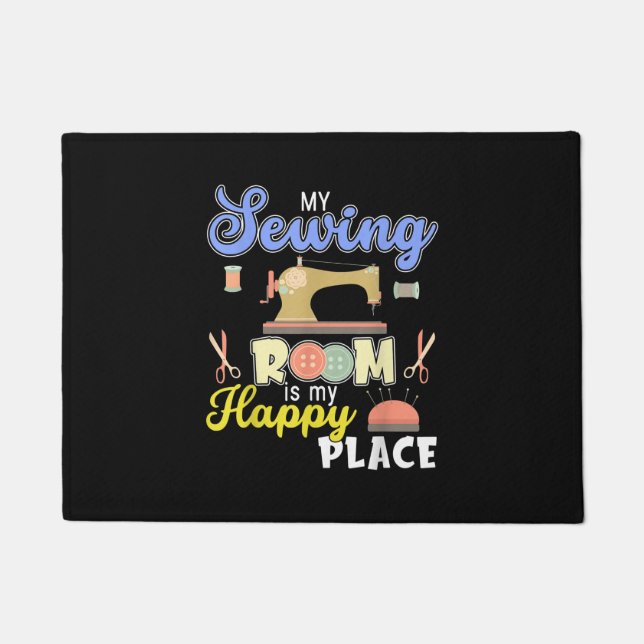 Cute Sewing Gift Quilters Crafting Quilting Deurmat (Voorkant)