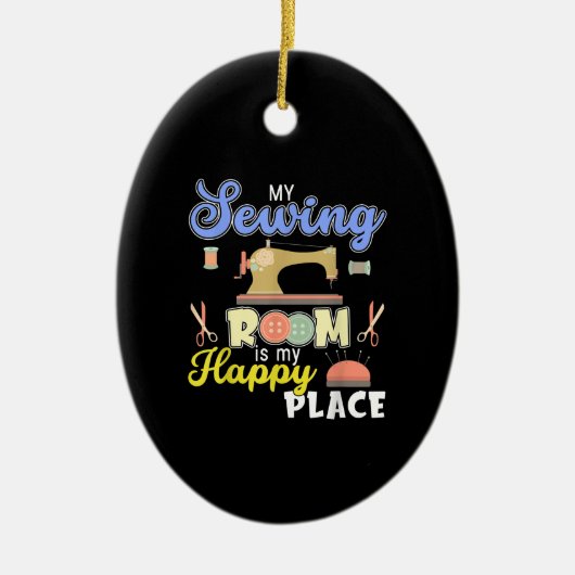 Cute Sewing Gift Quilters Crafting Quilting Keramisch Ornament (Voorkant)