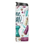 Cute Sewing Tumbler Thermosbeker (Geroteerd rechts)