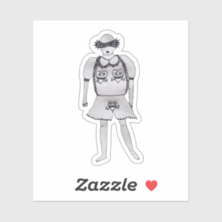 Cute sexy kijk alsjeblieft sticker