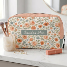 Cute Shabby Chic Franse Bloemstuk Toilettas