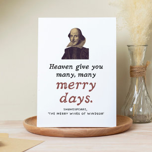 Cute Shakespeare Happy Retirement Theater Quote Kaart