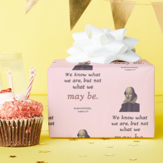 Cute Shakespeare Inspiration Afstuderen Cadeaupapier (Verjaardagsfeest)