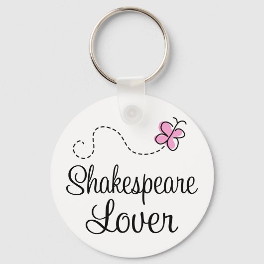 Cute Shakespeare Lover Sleutelhanger (Voorkant)